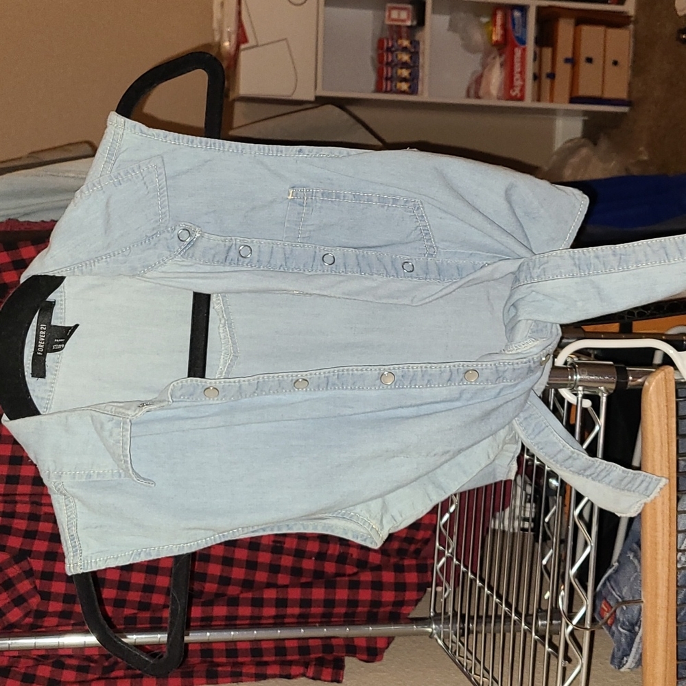 Denim crop top